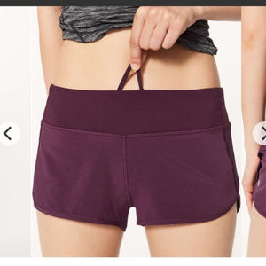 ISO Lululemon Dark Adobe Speed Shorts Size 8